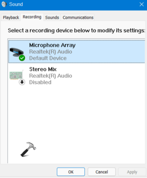 Fix Microphone Not Working in Windows 11