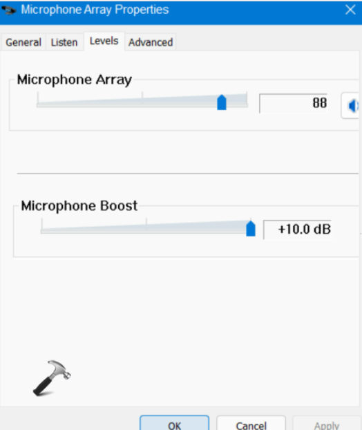 Fix Microphone Not Working in Windows 11