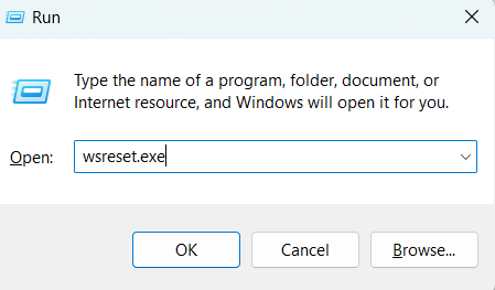 Reset Microsoft Cache