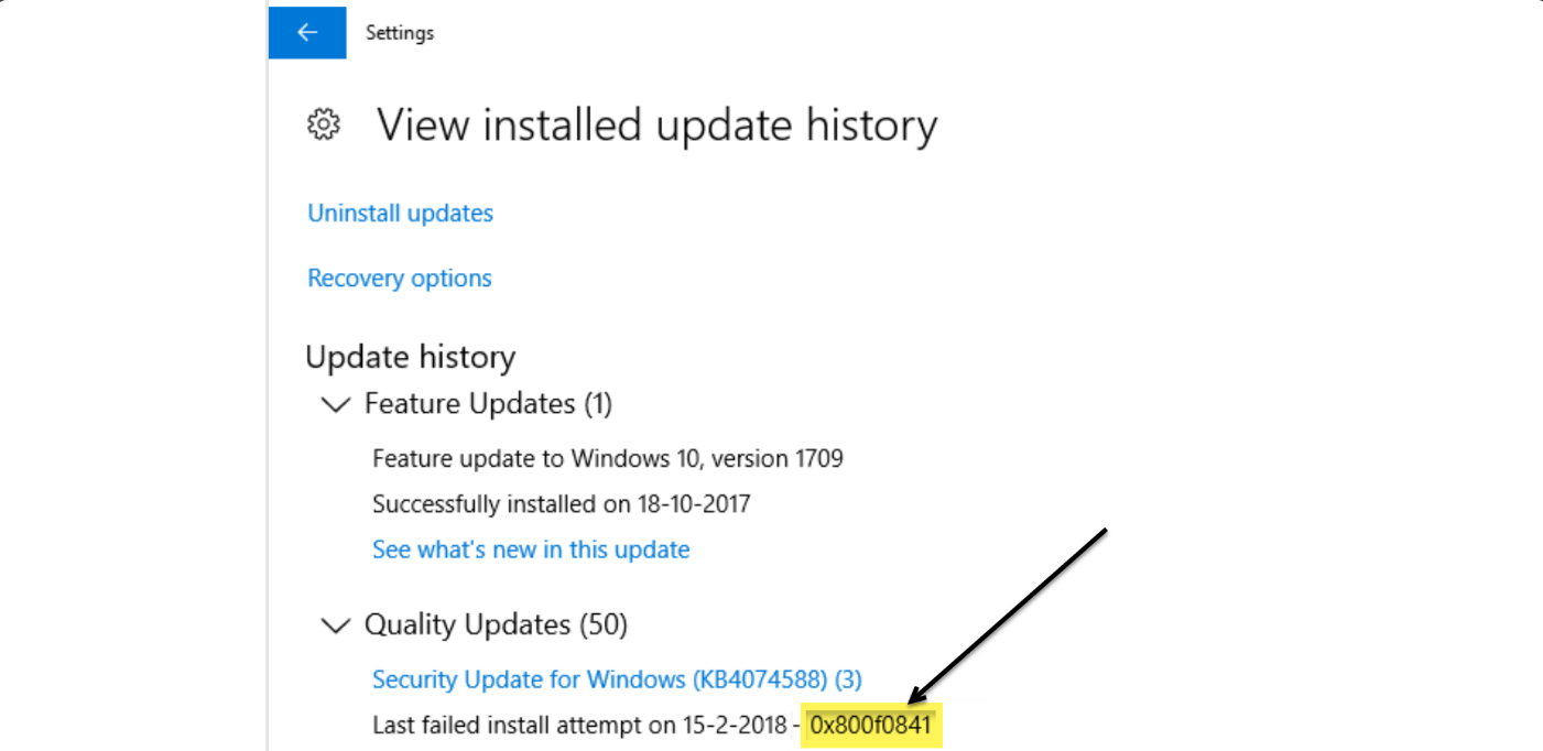 Fix: Windows Update 0x800F0841 error on Windows 11/10