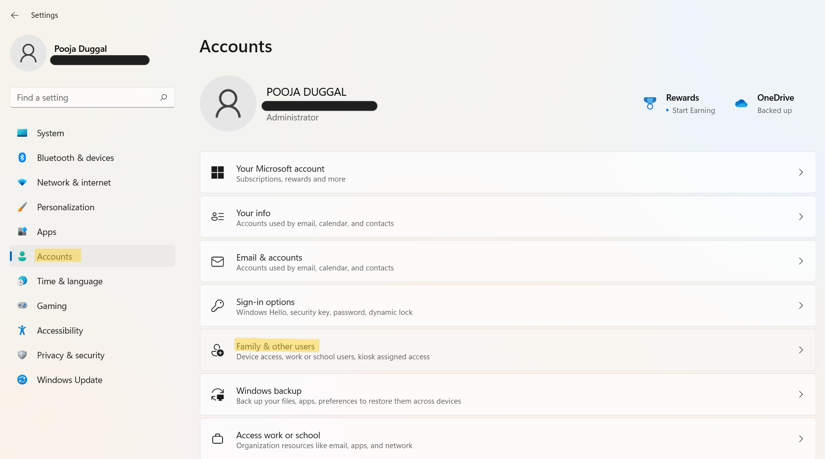 How to add Microsoft account in Windows 11