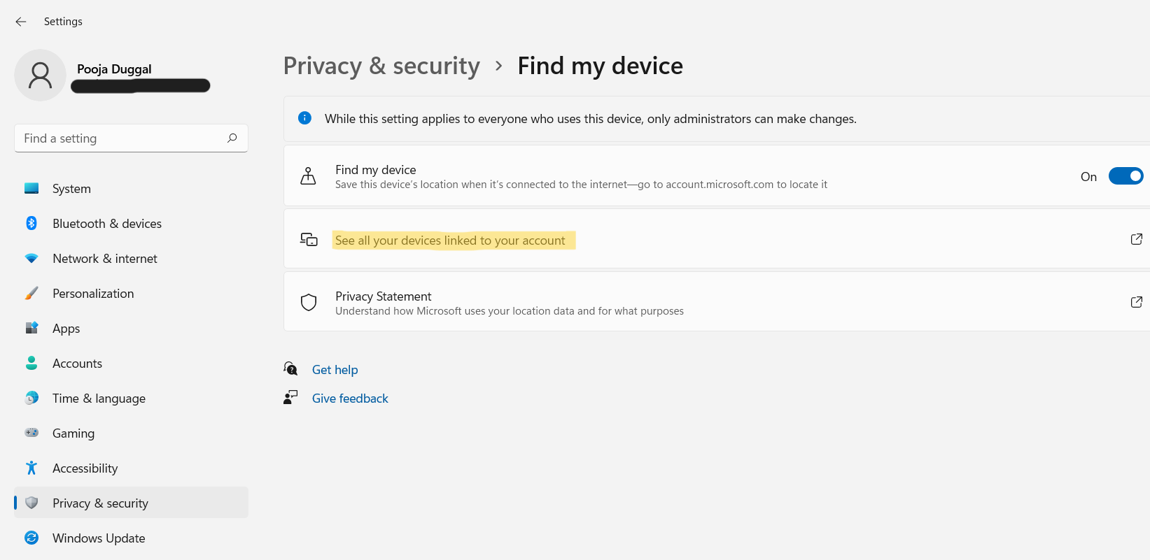 how-to-enable-find-my-device-in-windows-11