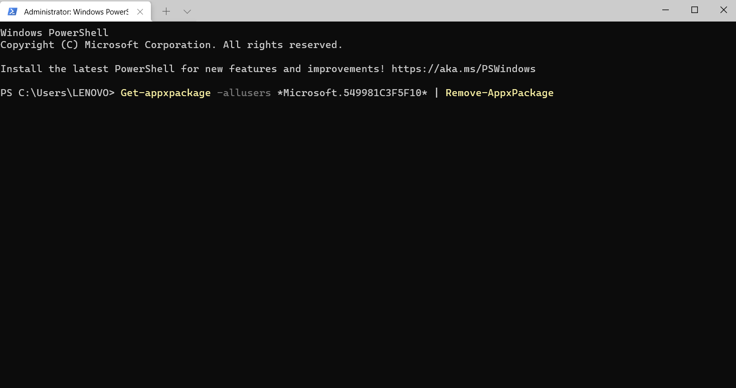 How to reinstall Cortana in Windows 11