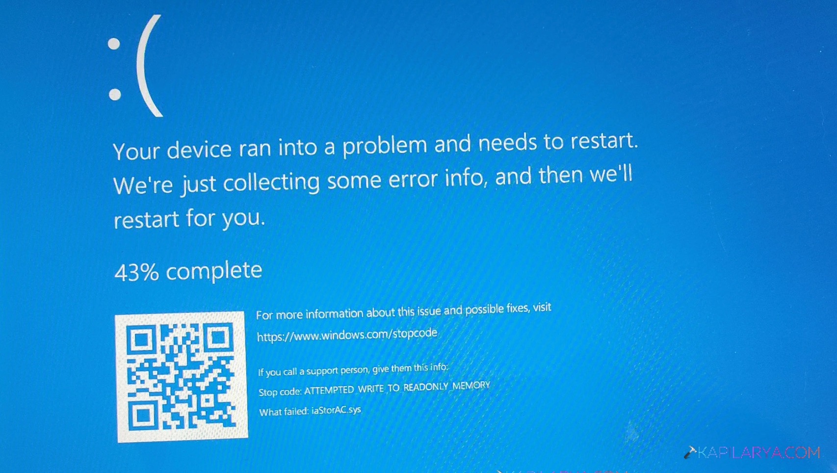 iaStorA.sys Blue Screen in Windows 11