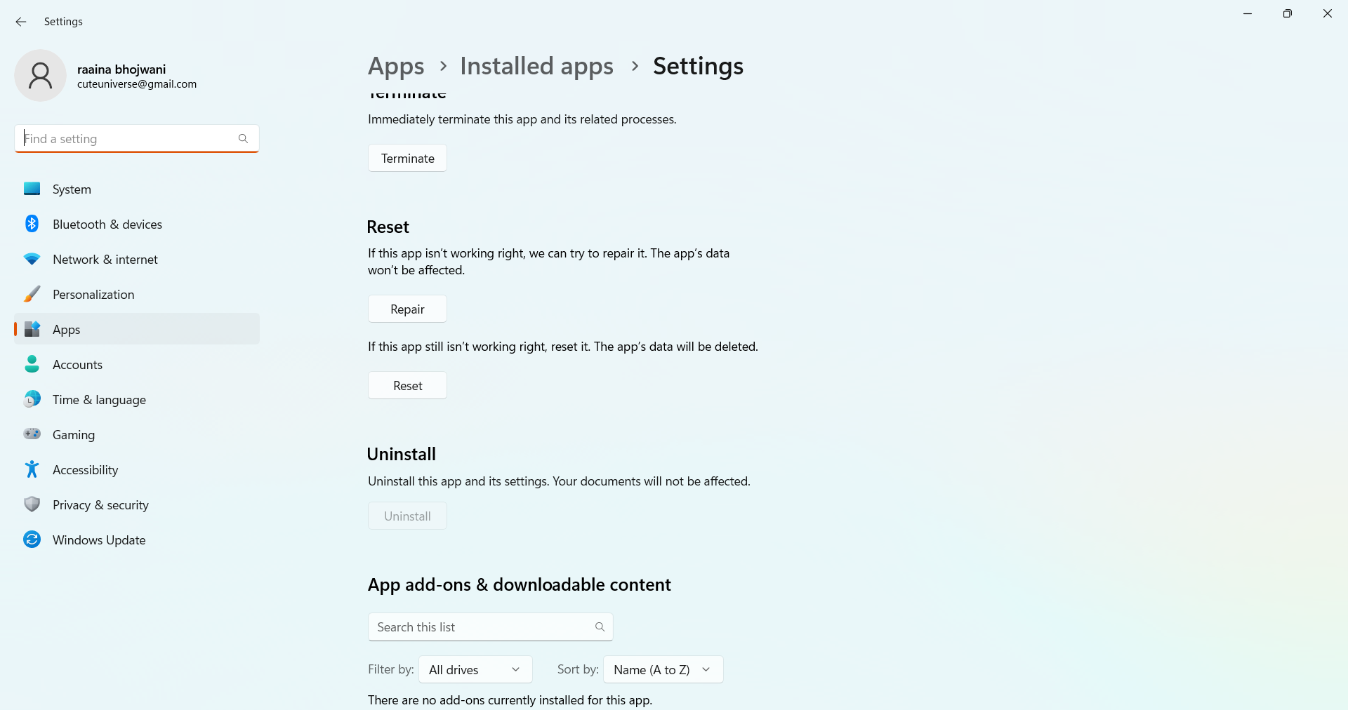 windows 11 settings crash