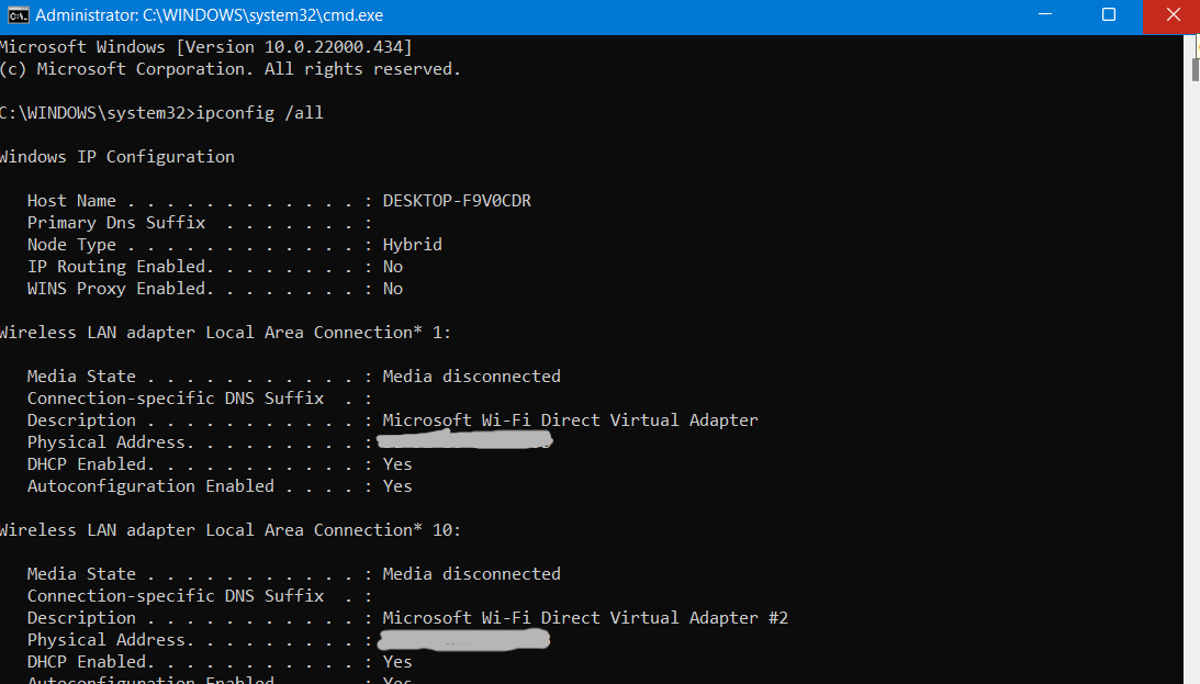 assign ip address command line windows