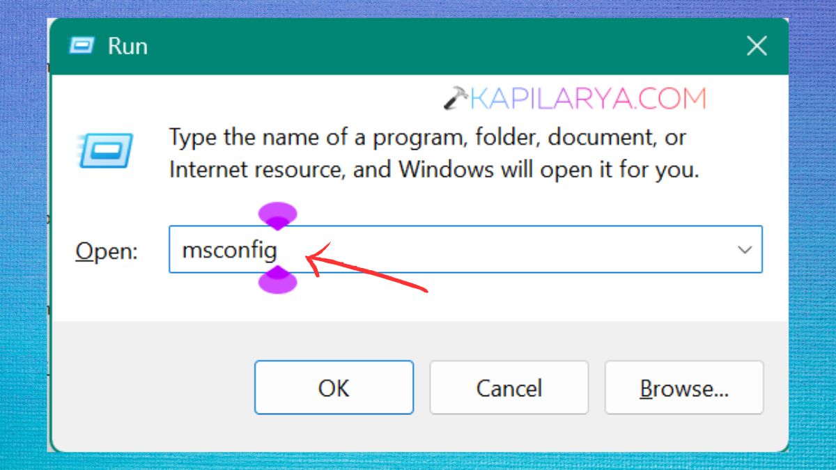 msconfig