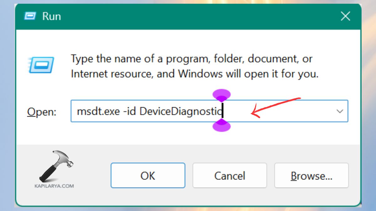msdt device diagnostic