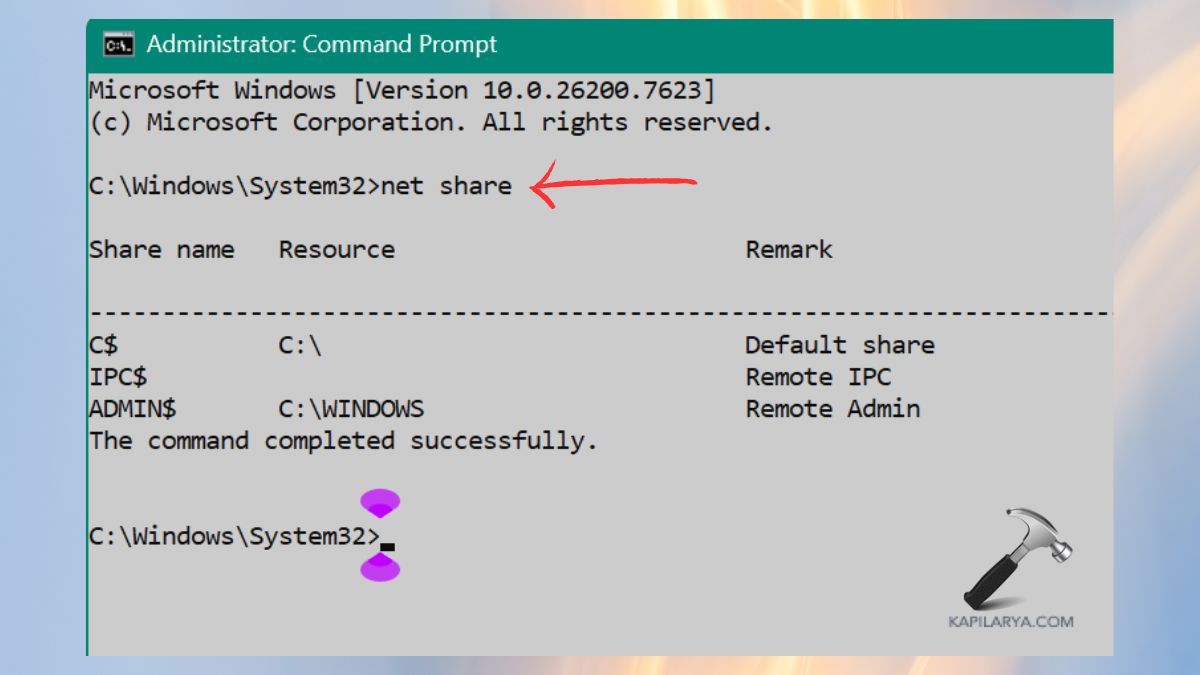 net share command