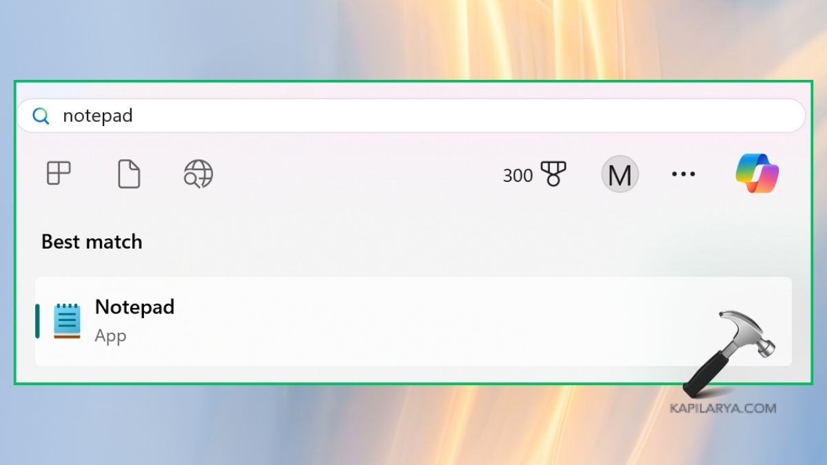 open notepad