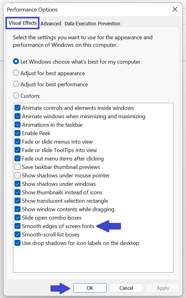 Enable or Disable Font Smoothing in Windows 11