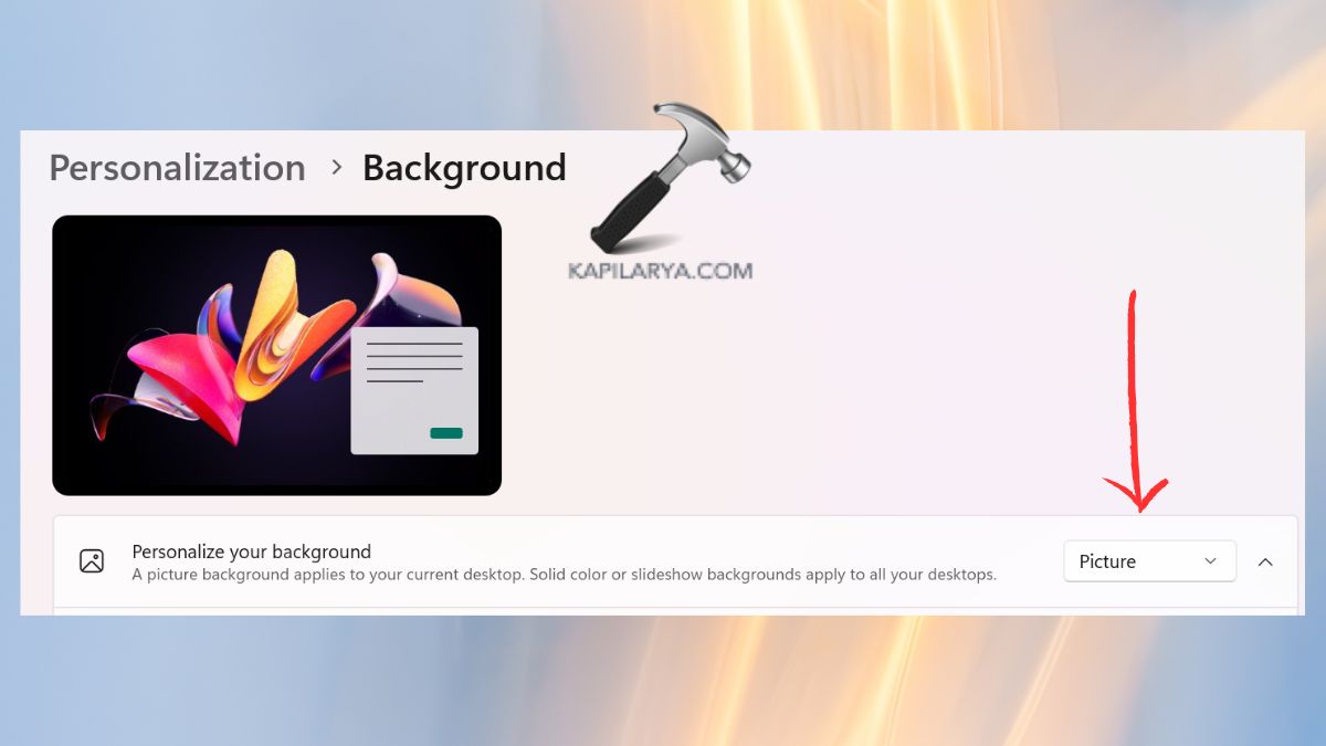 personalize background