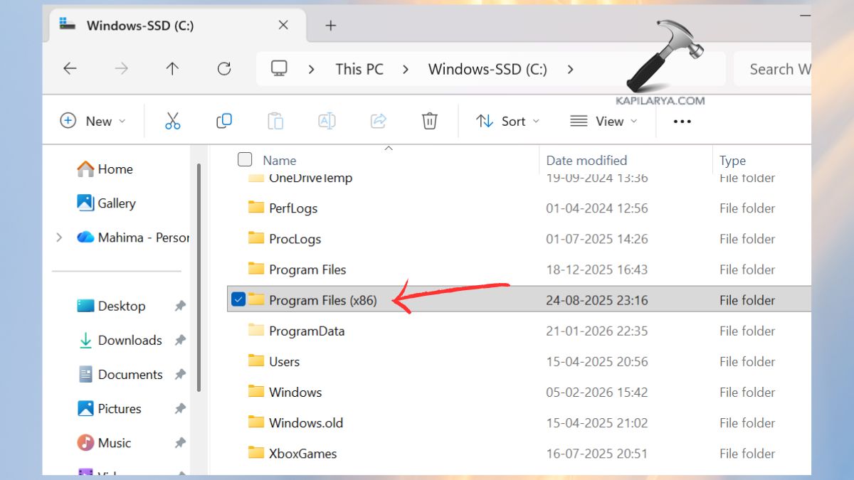 program files x86 in c drive