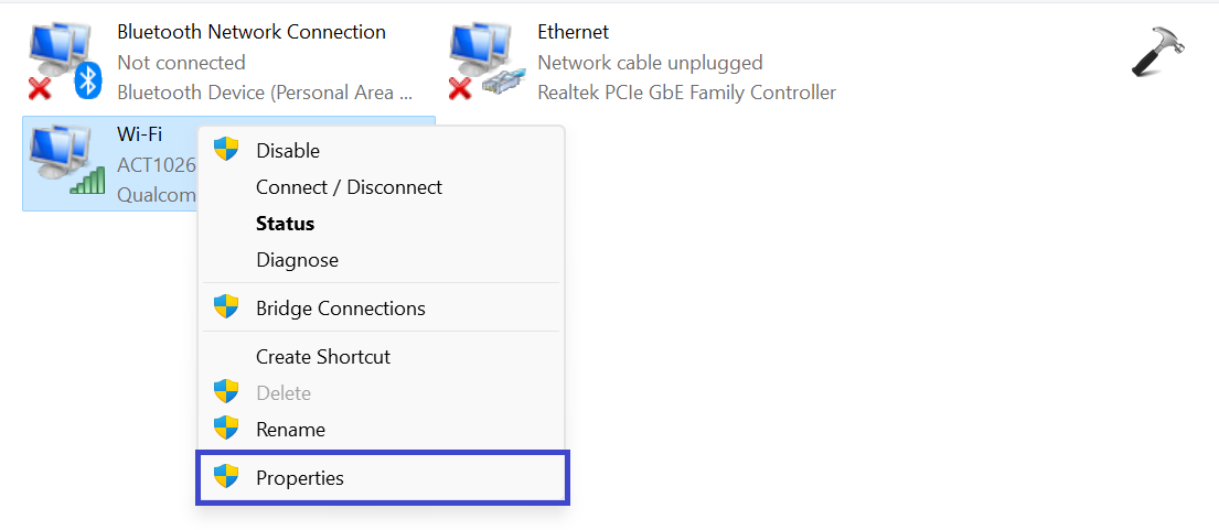 Configure the network adapter settings 2