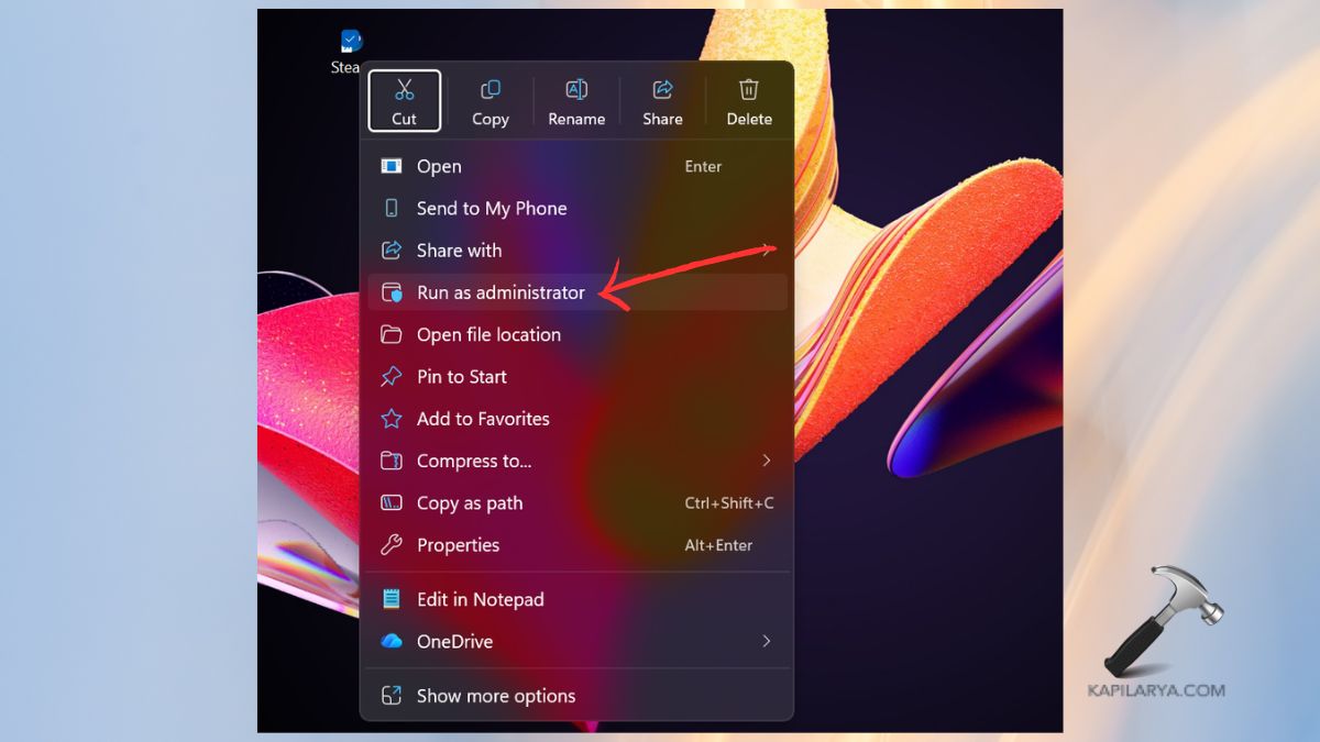 run as administrator steam