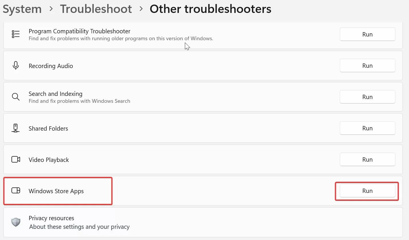 Windows Store Apps: error code 0x000001F7