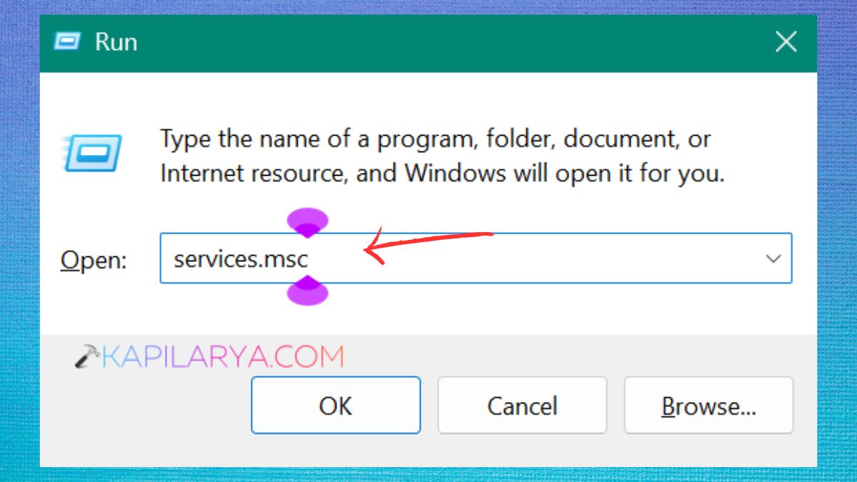 services run command
