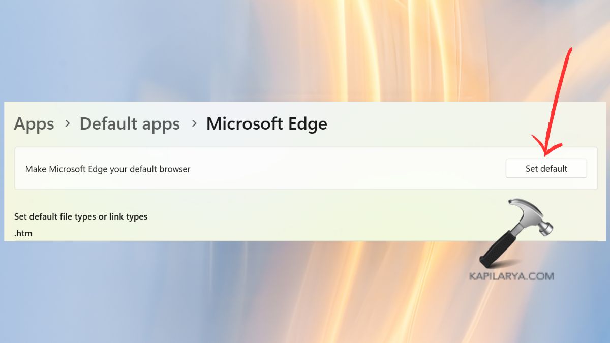 set microsoft edge default browser