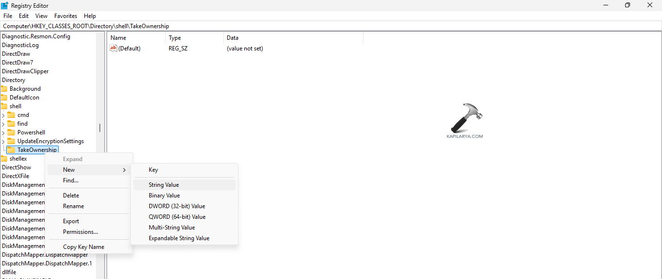 Creating new string value