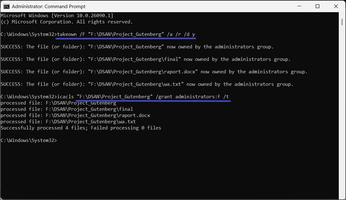 Fix failed to enumerate objects in the container on windows 11