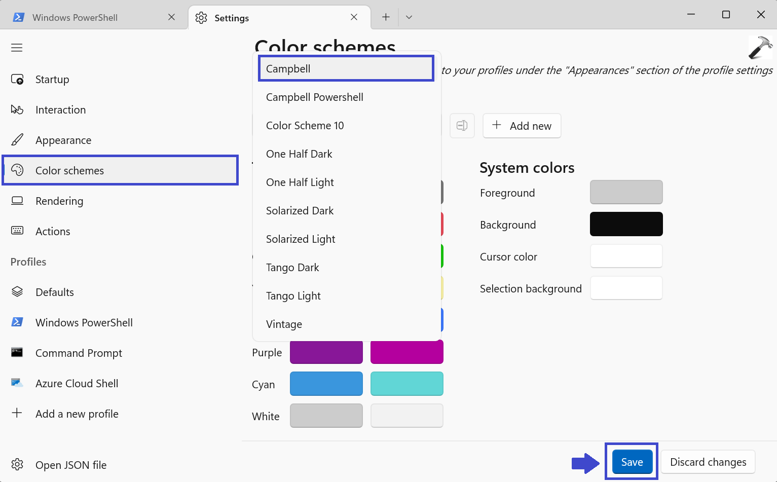 Install Terminal App Themes in Windows 11