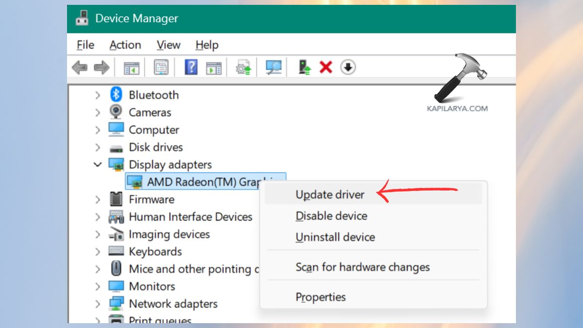 update driver display adapters