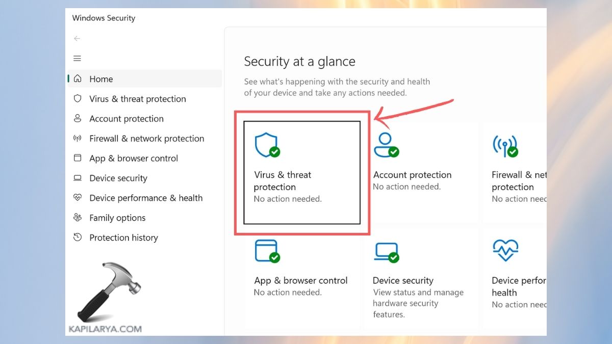 Fix Windows Security 'Actions Recommended' In Windows 11