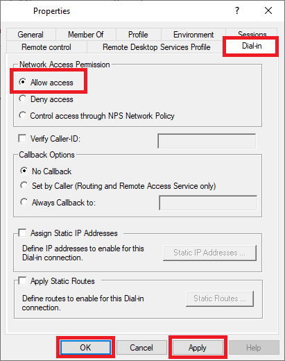 Dial-in: VPN error 812 on Windows 11